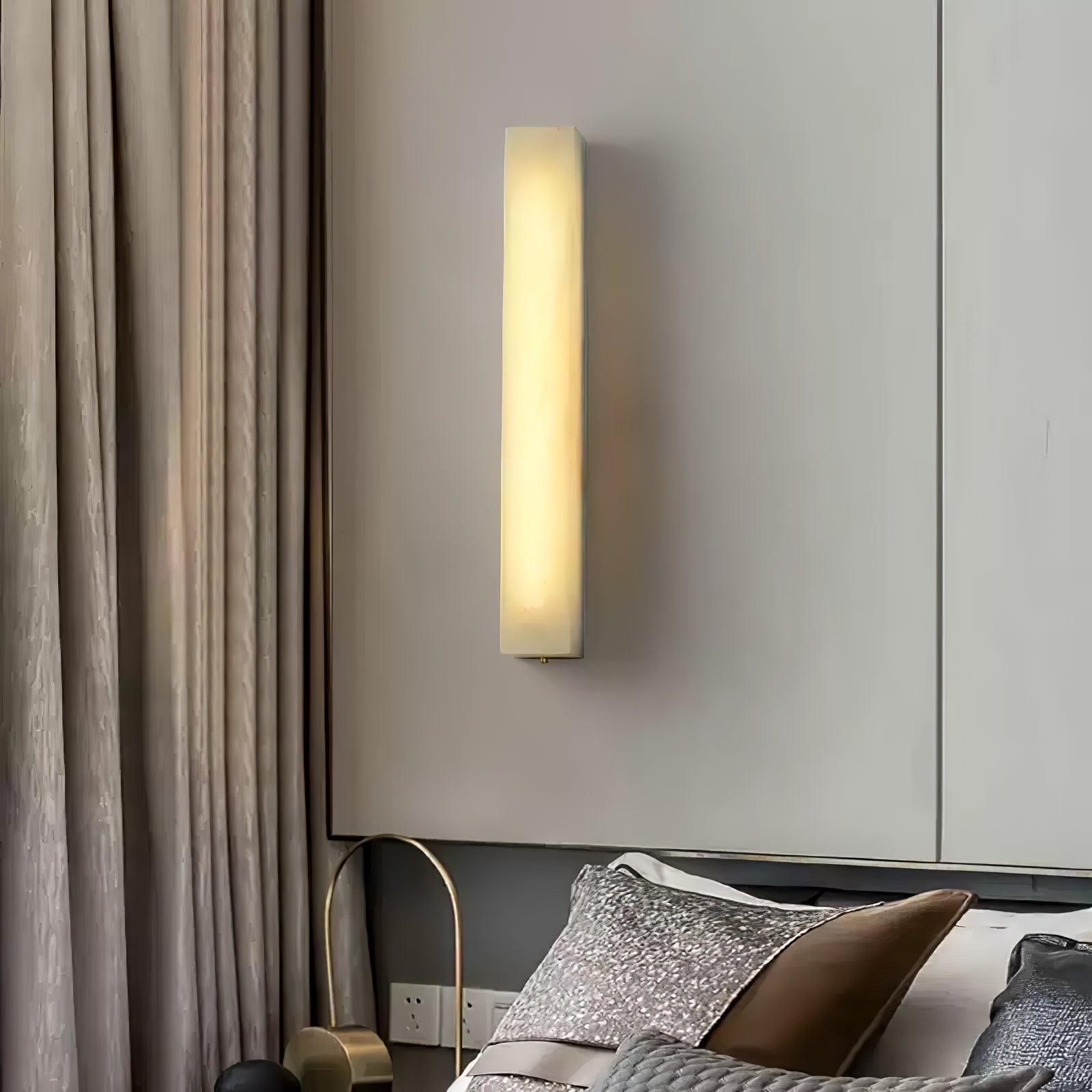 Alborella Cylindrical Alabaster Wall Light