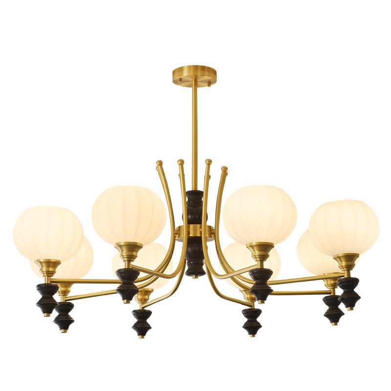 Zavenen Traditional Elegance Vintage Brass Wood Chandelier