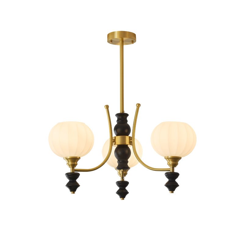 Zavenen Traditional Elegance Vintage Brass Wood Chandelier