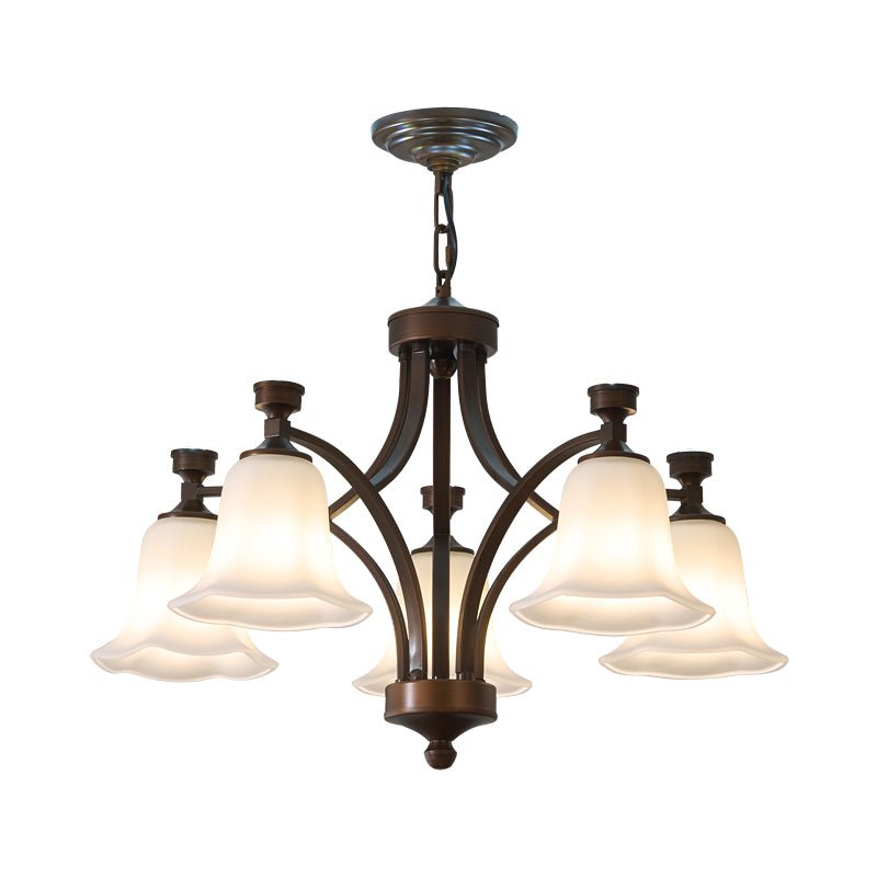 Viloros Traditional Premium Bell Glass Chandelier