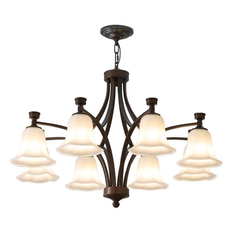 Viloros Traditional Premium Bell Glass Chandelier