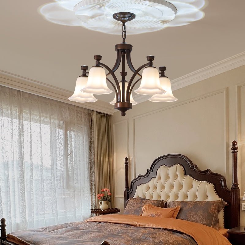 Viloros Traditional Premium Bell Glass Chandelier