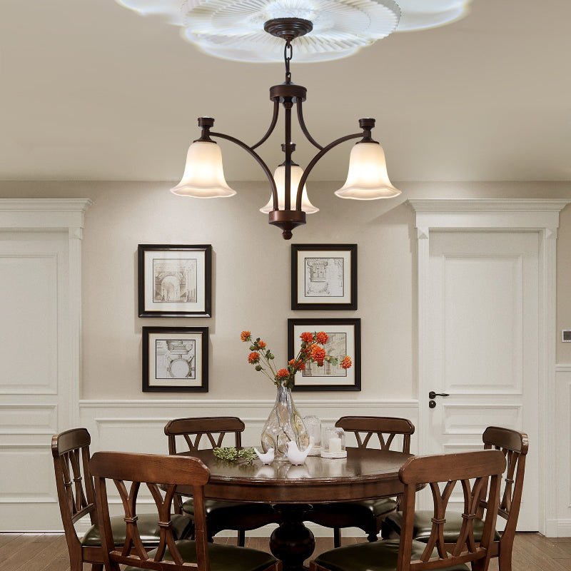 Viloros Traditional Premium Bell Glass Chandelier