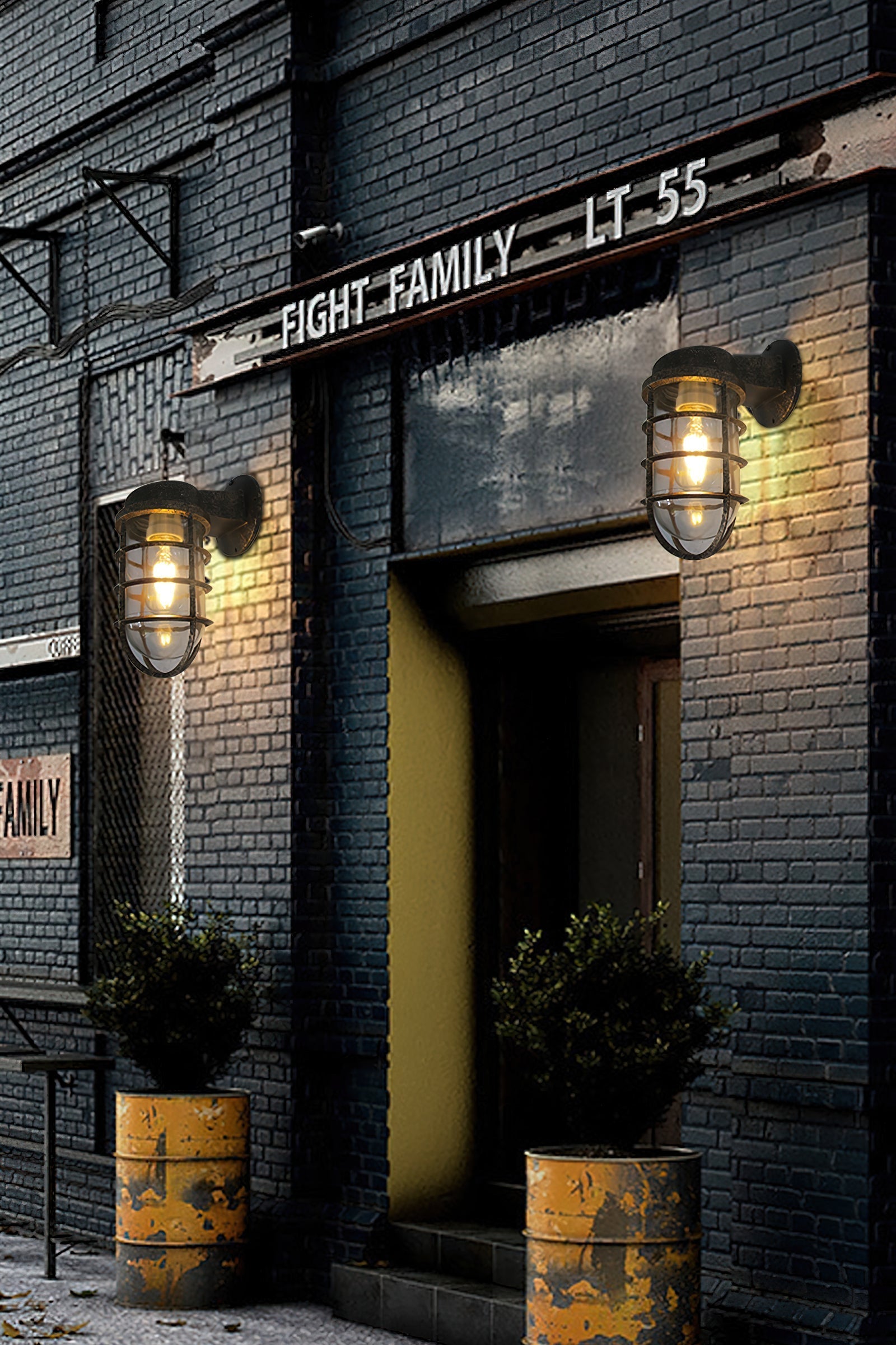 Ozorel Vintage Unique Glass Wall Lamp