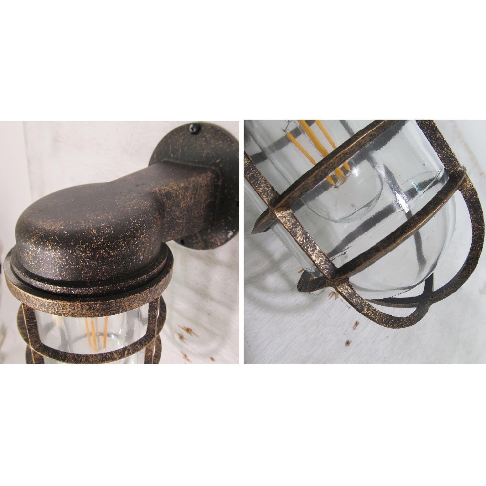 Ozorel Vintage Unique Glass Wall Lamp