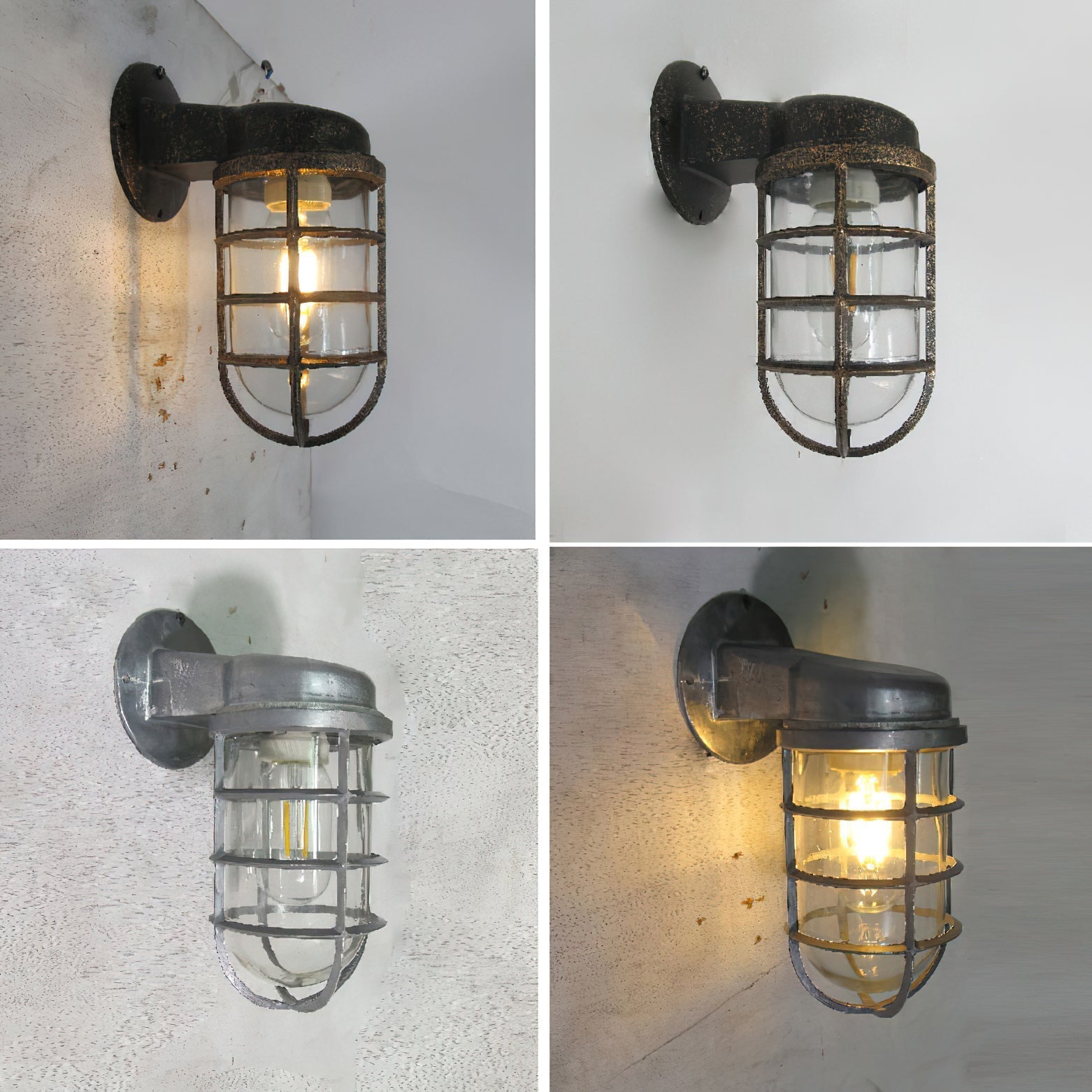 Ozorel Vintage Unique Glass Wall Lamp