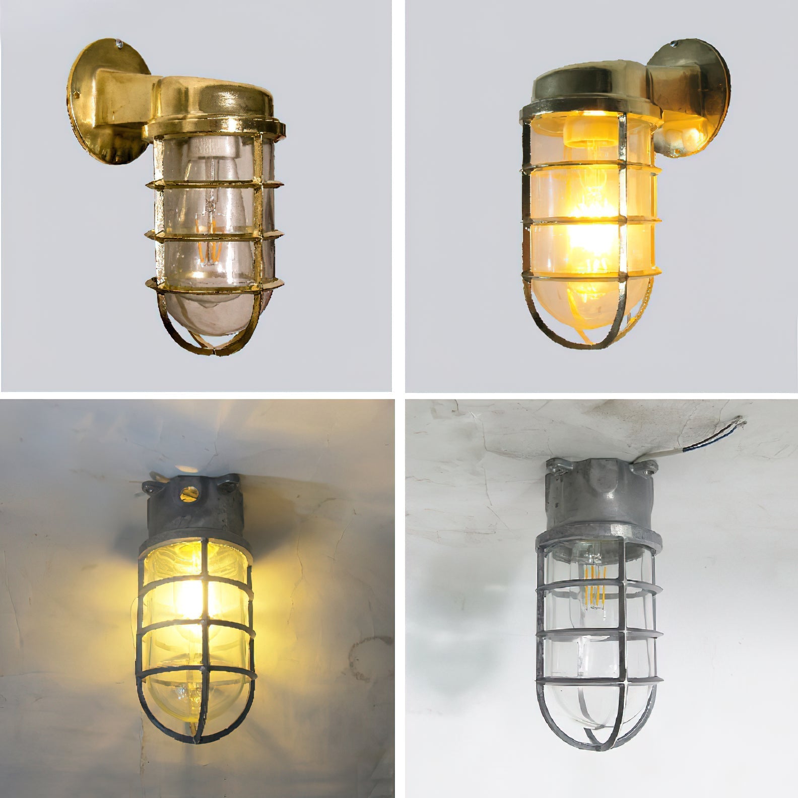 Ozorel Vintage Unique Glass Wall Lamp