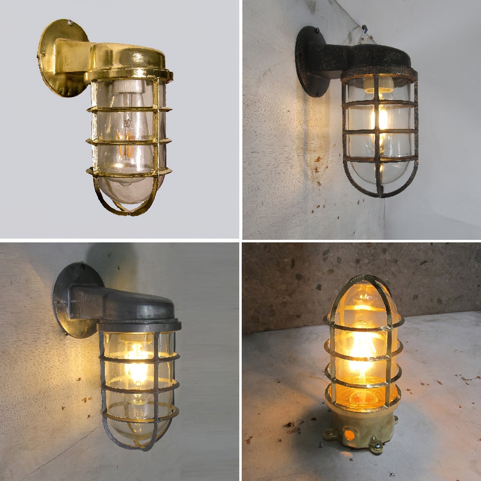 Ozorel Vintage Unique Glass Wall Lamp