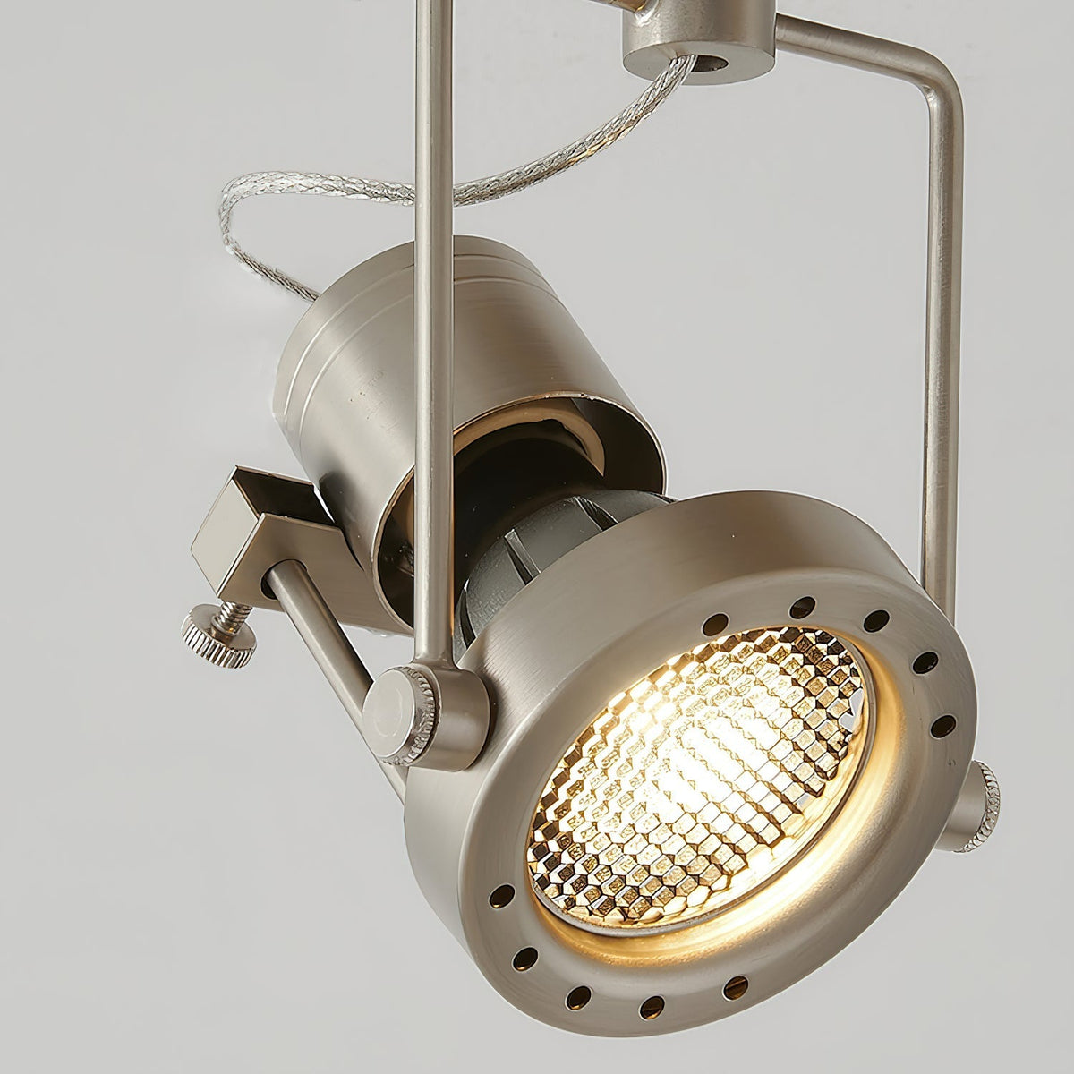 Keron Industrial Nickel Ceiling Lamp