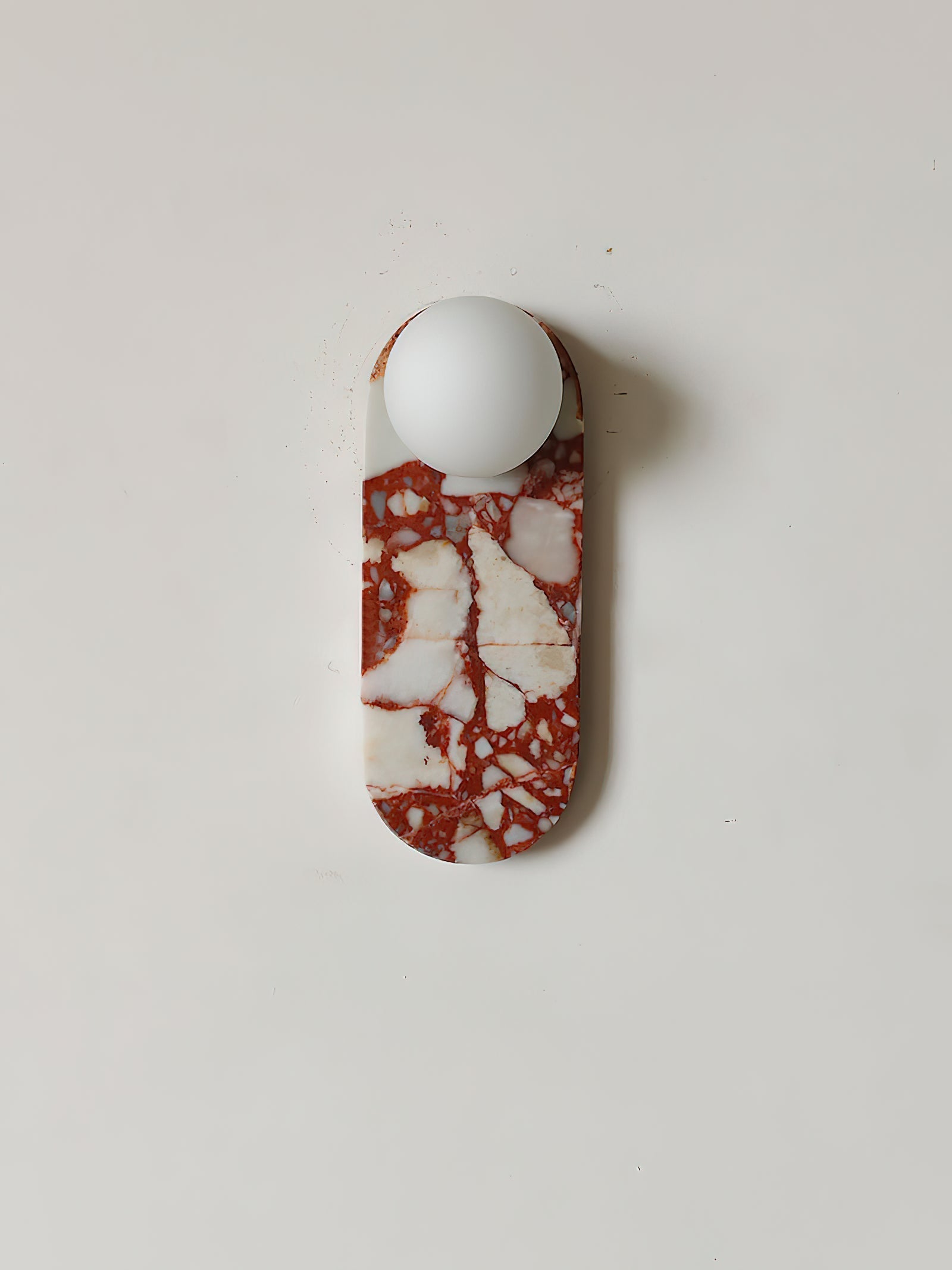 Sysolion Modern Minimalist Glass Marble Wall Lamp