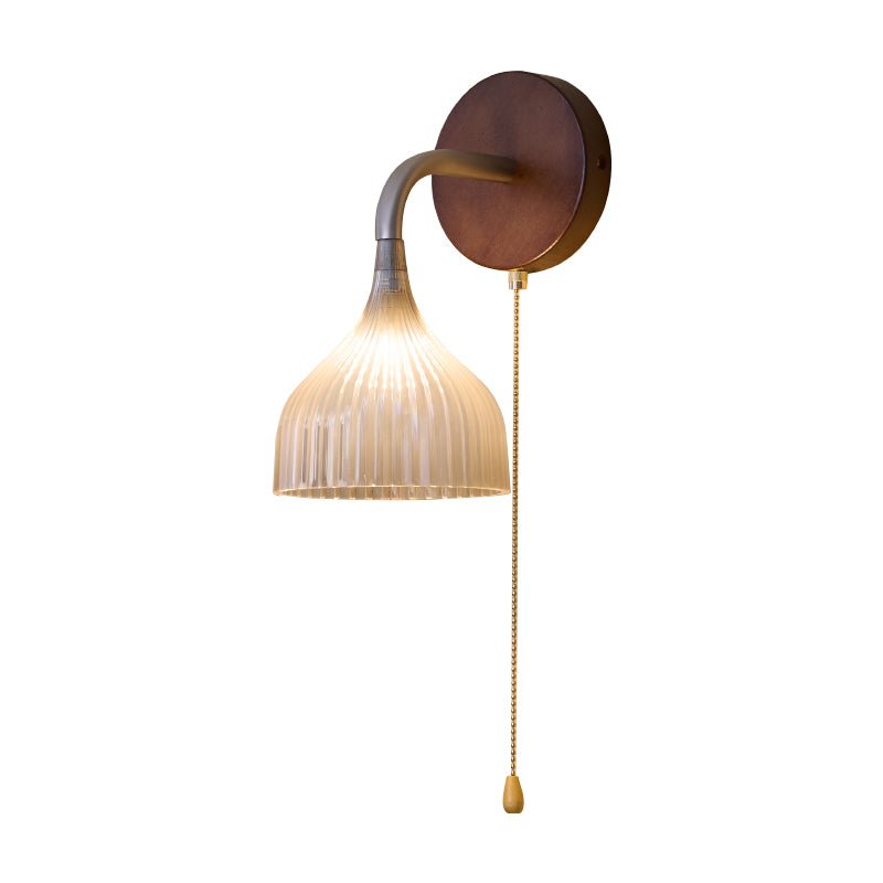 Cimararae Elegance Classic Wood Wall Lamp