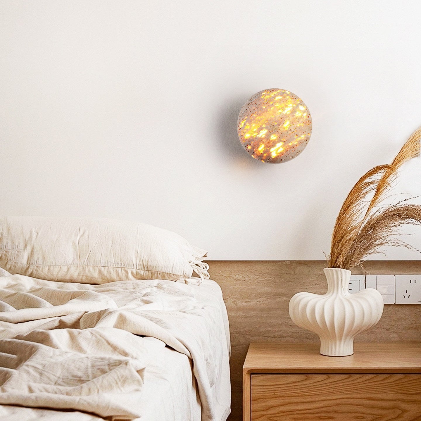 Petaina Luma Stone Wall Light