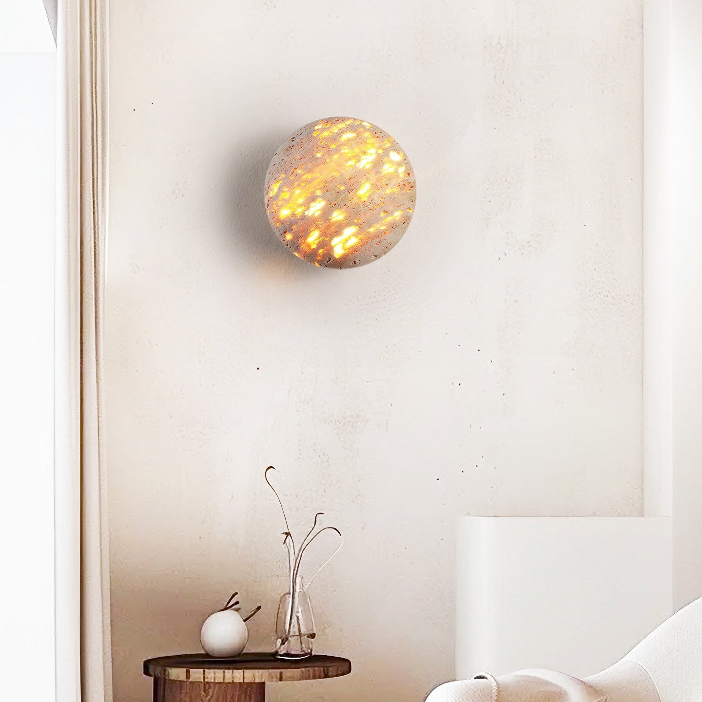 Petaina Luma Stone Wall Light