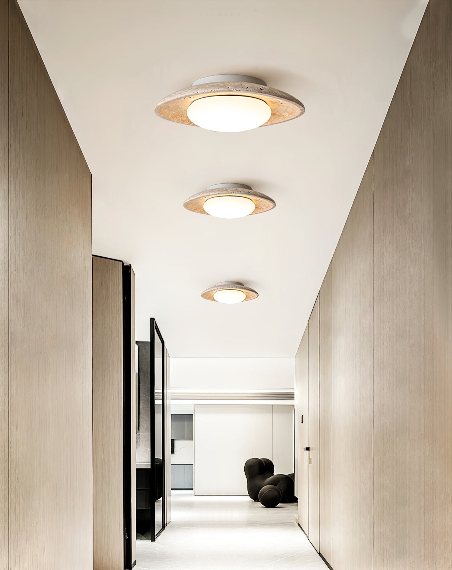Serinora Travertine Ceiling Light