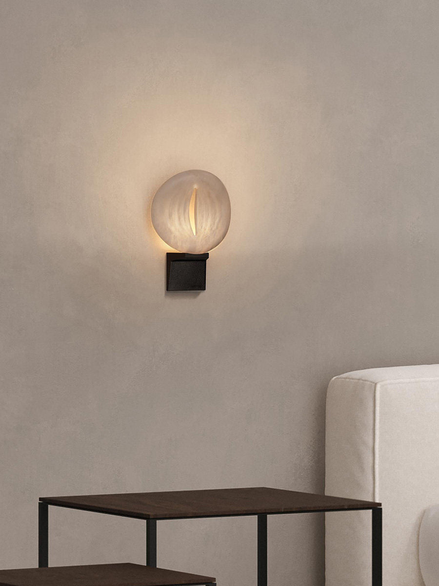 Eirion Rift Alabaster Wall Lamp
