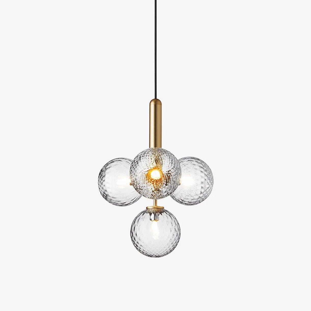 Lioraraya Glass Classic Industrial Pendant Light