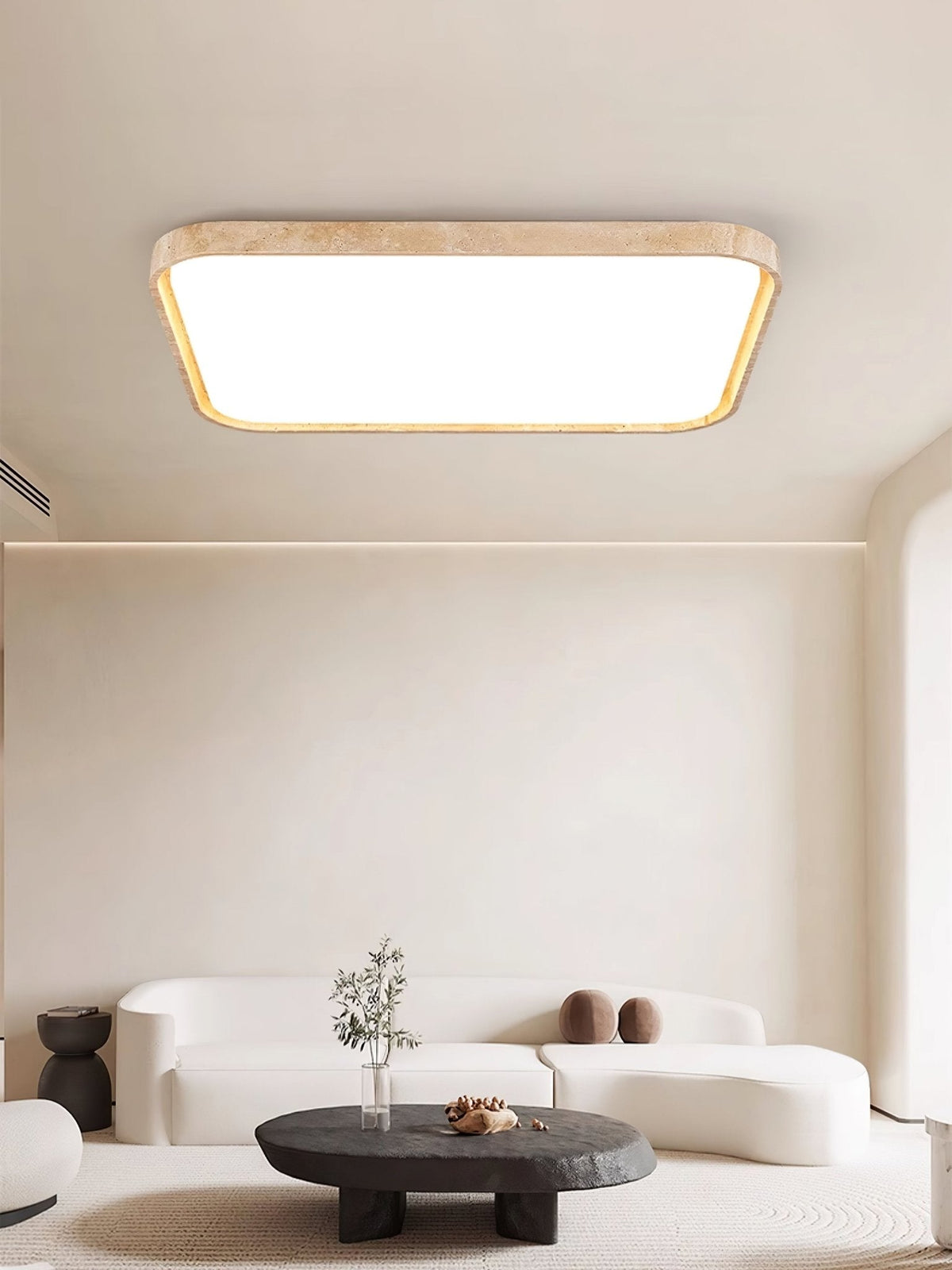 Aisle Travertine Square Ceiling Light