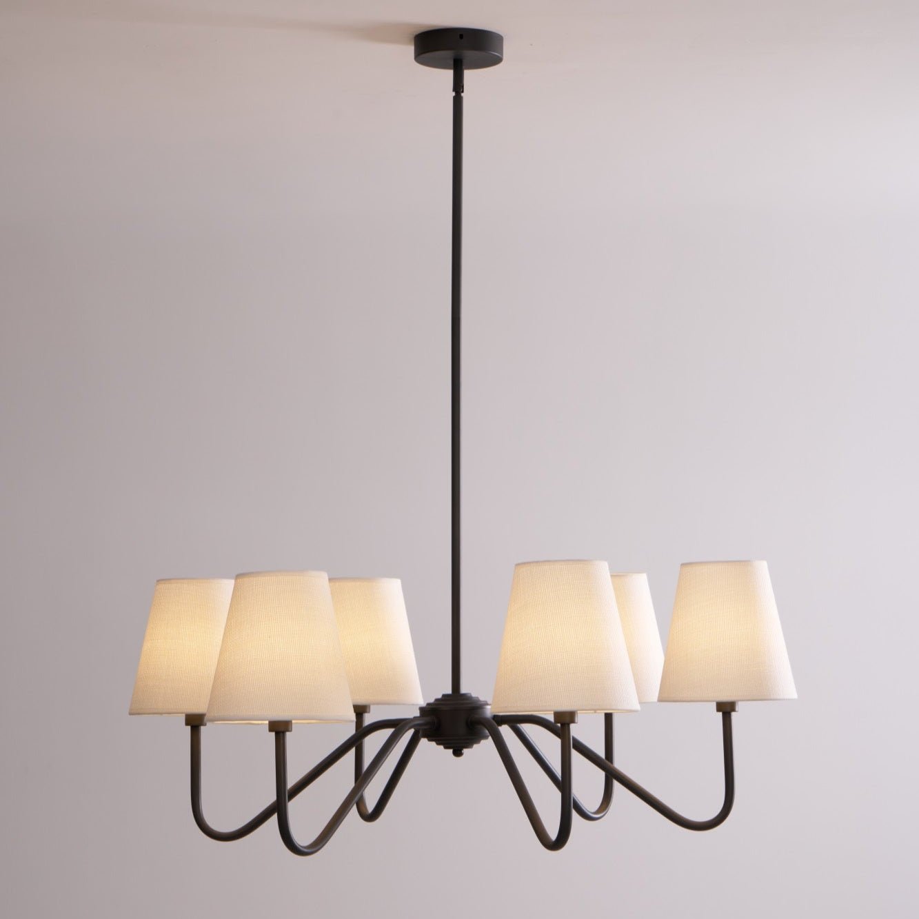 Aurvarira Lumos Classic Black Fabric Chandelier
