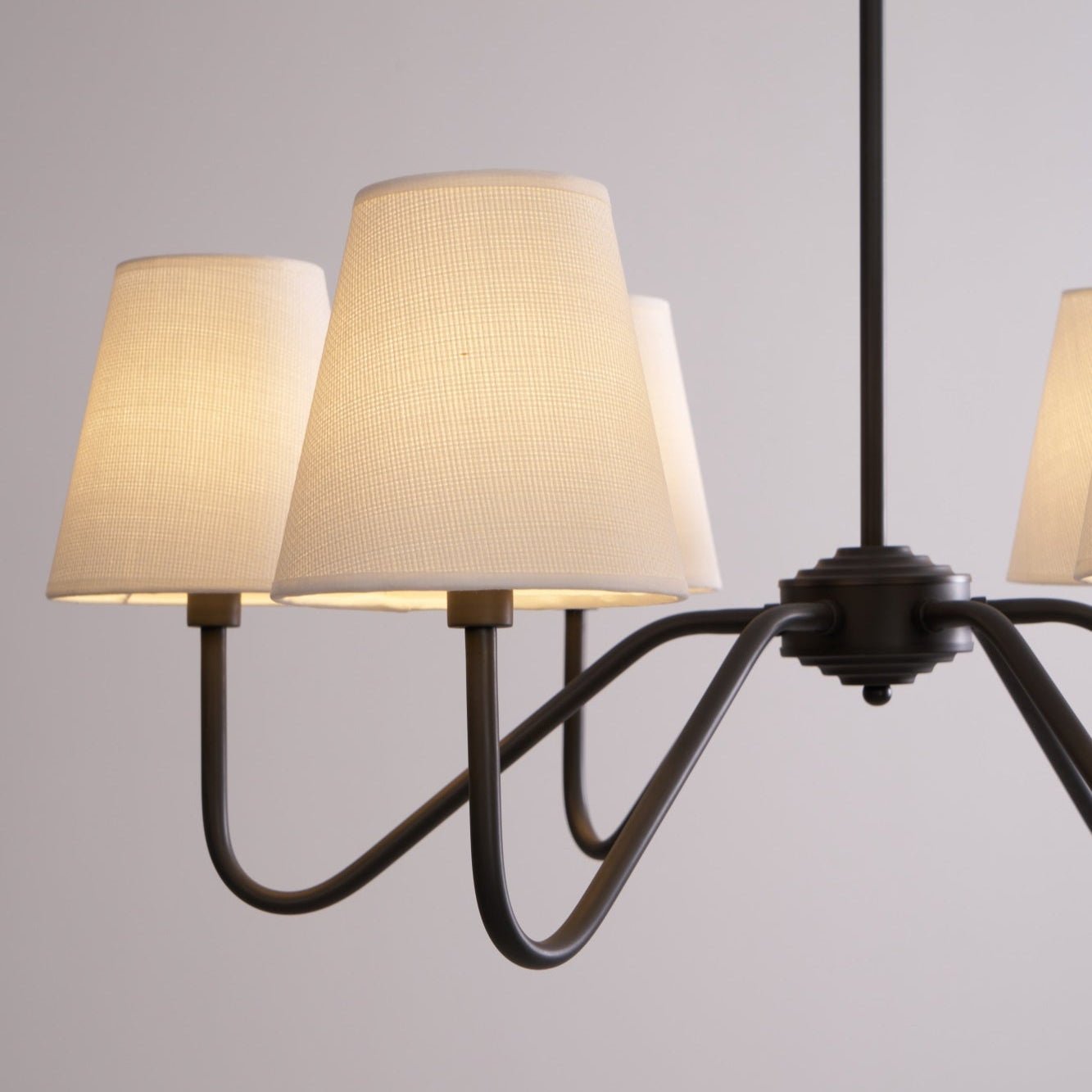Aurvarira Lumos Classic Black Fabric Chandelier