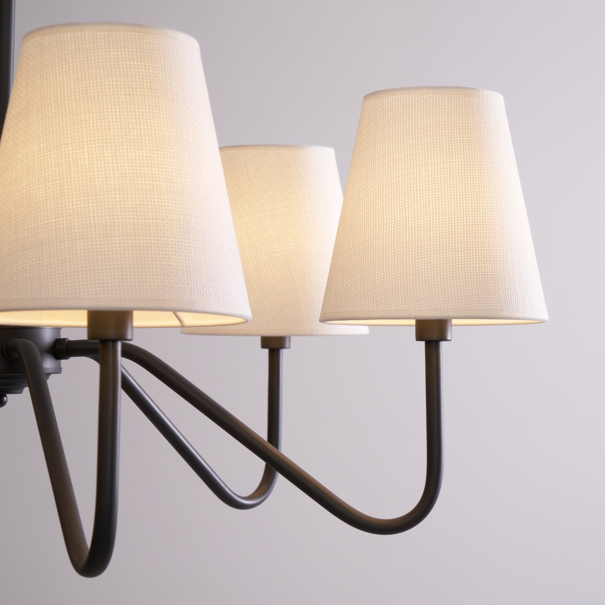 Aurvarira Lumos Classic Black Fabric Chandelier