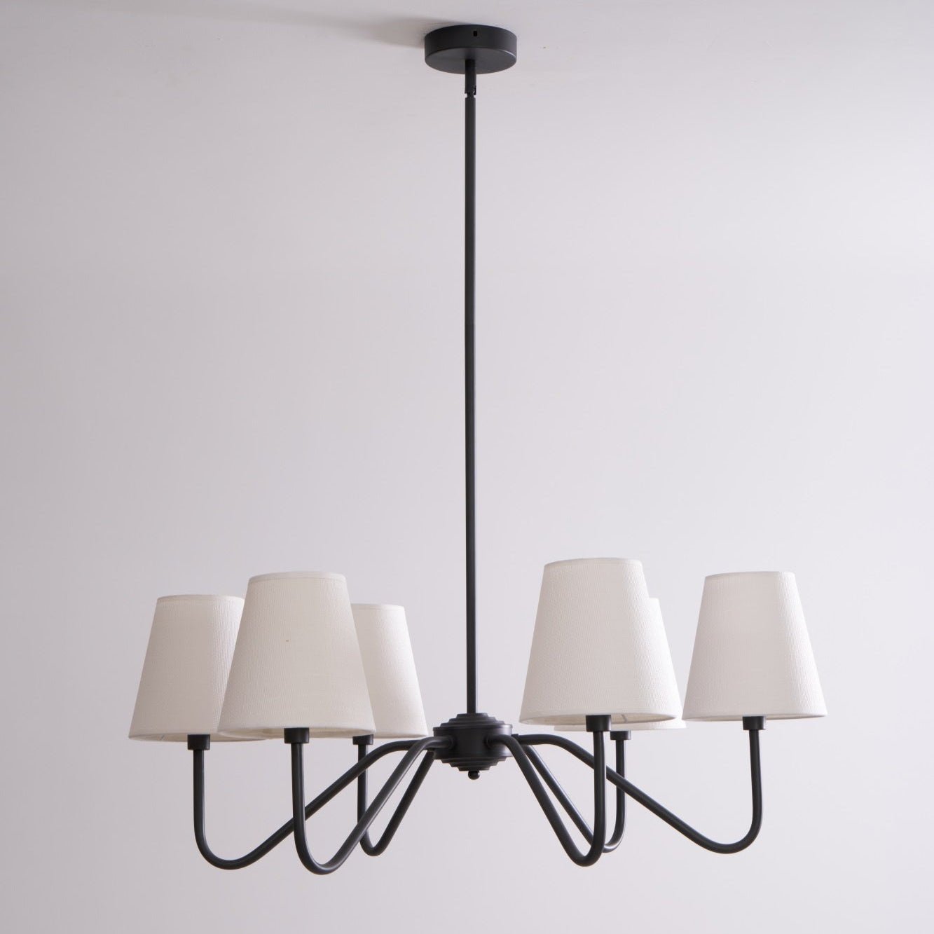 Aurvarira Lumos Classic Black Fabric Chandelier