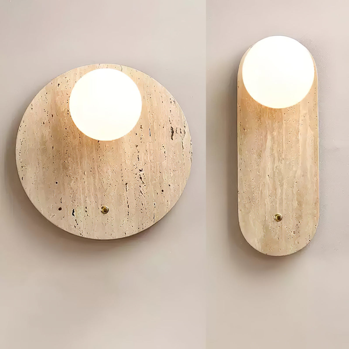 Syloryra Minimalist Travertine Wall Light