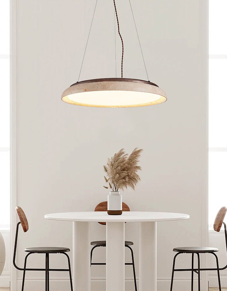 Aeron Travertine Lunar Halo Pendant