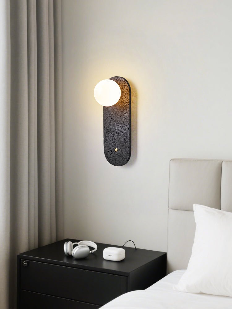 Taveella Black Travertine Hearth Sconce