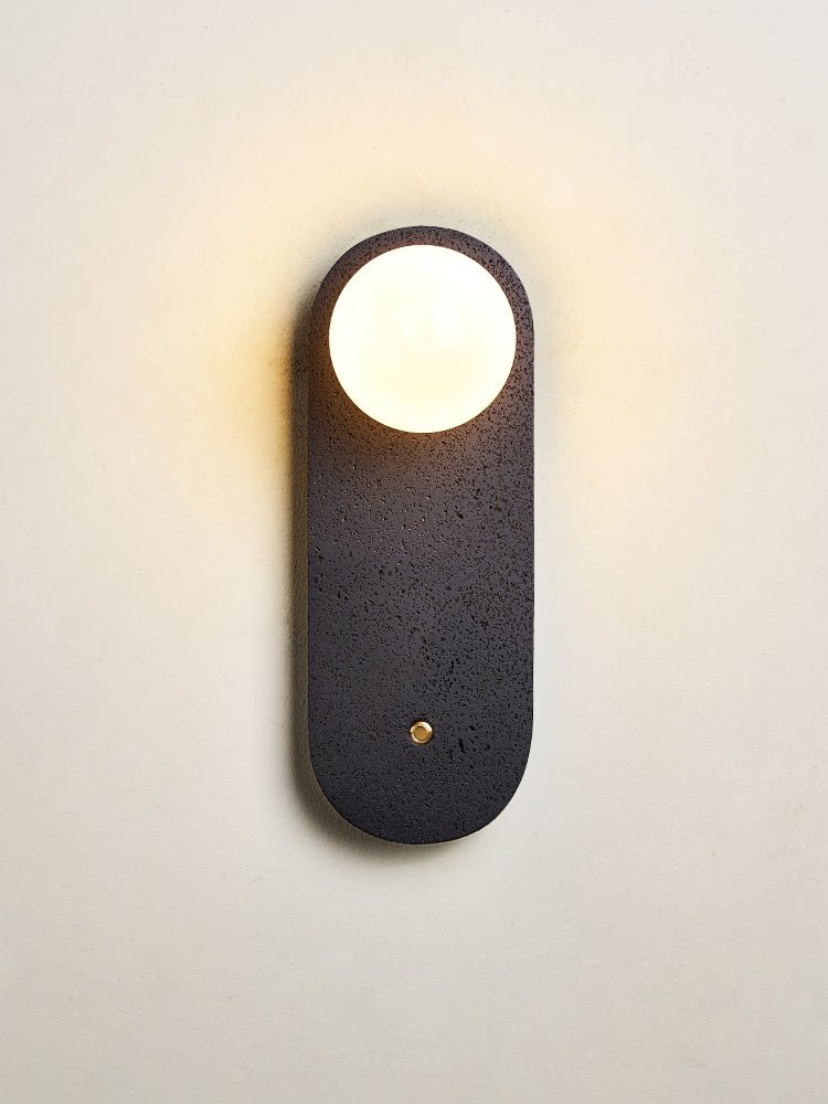 Taveella Black Travertine Hearth Sconce