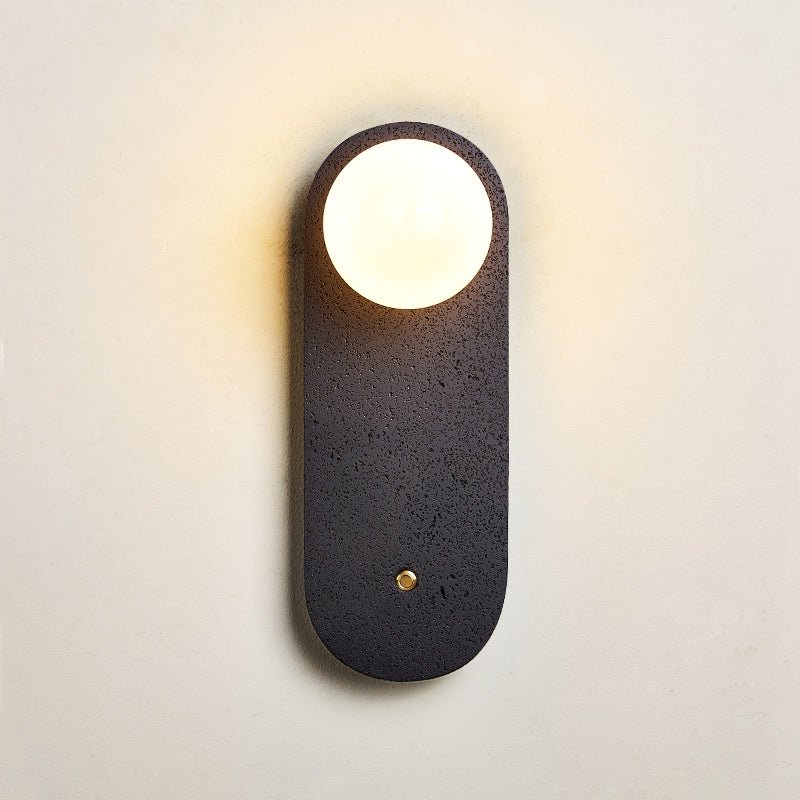 Taveella Black Travertine Hearth Sconce