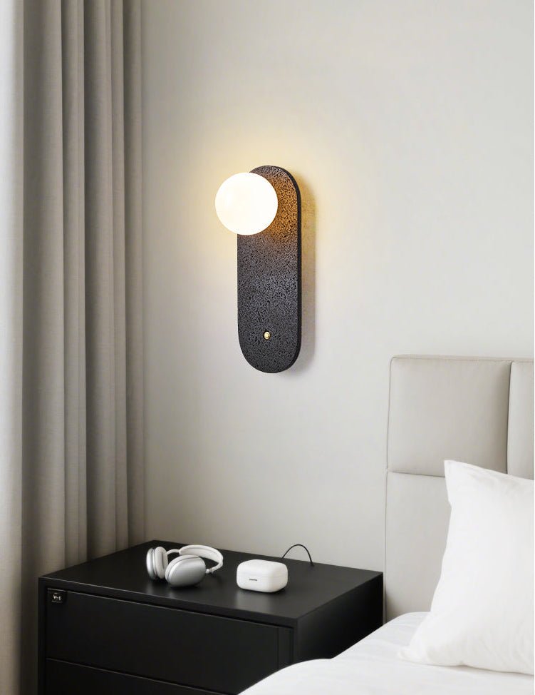 Taveella Black Travertine Hearth Sconce