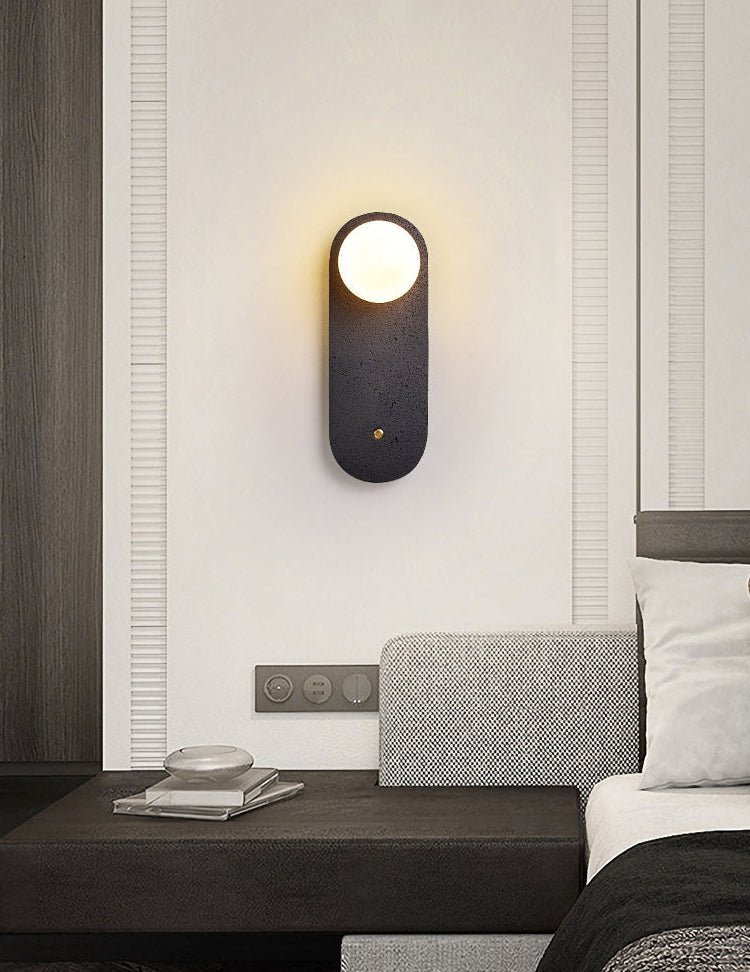 Taveella Black Travertine Hearth Sconce