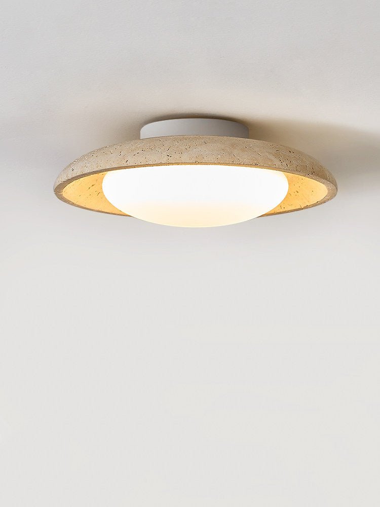Tavuena Yellow Travertine Ceiling Light