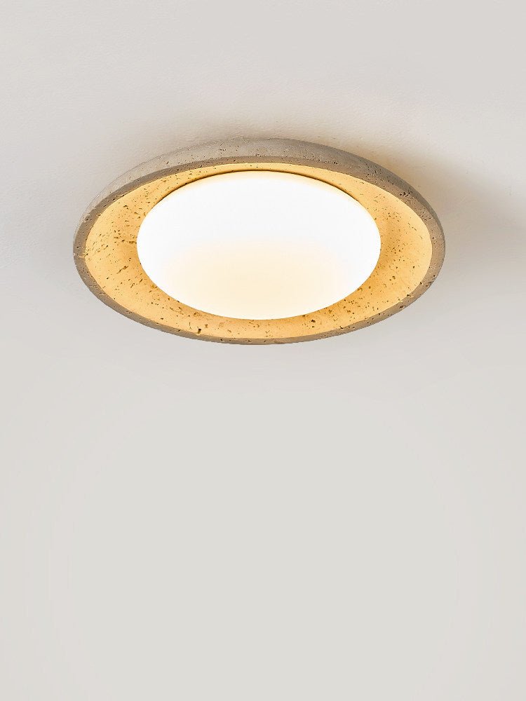 Tavuena Yellow Travertine Ceiling Light
