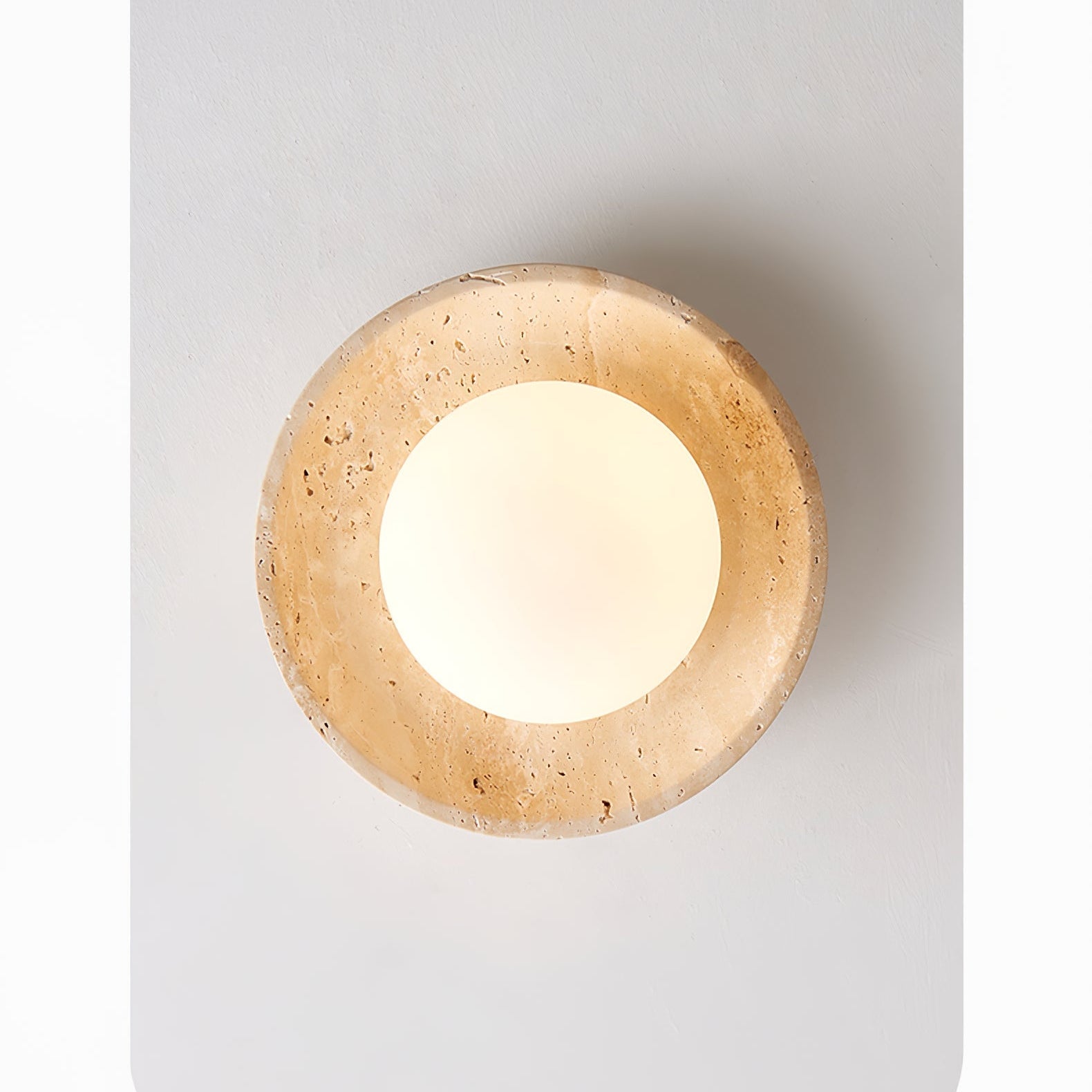 Tavaiella Minimalist Travertine Ceiling Light