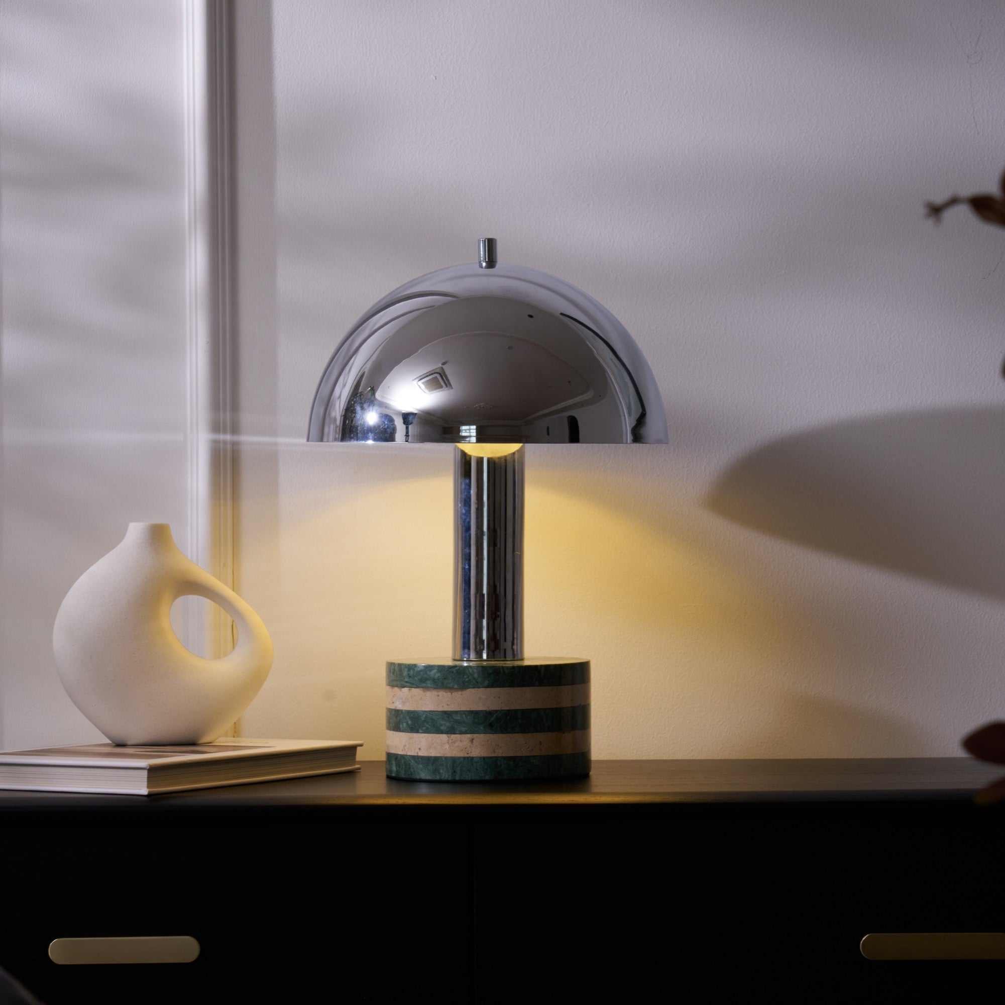 Strata Minimalist Marble Table Lamp