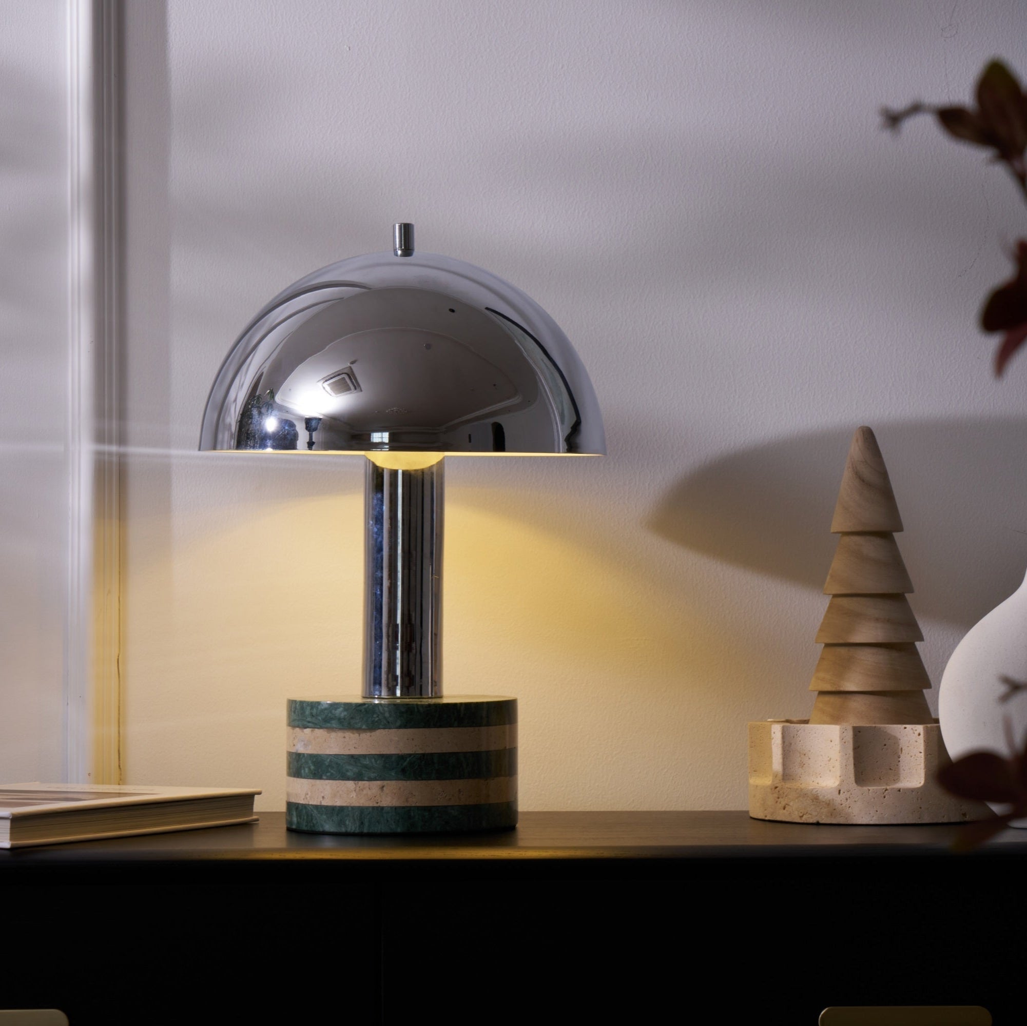 Strata Minimalist Marble Table Lamp