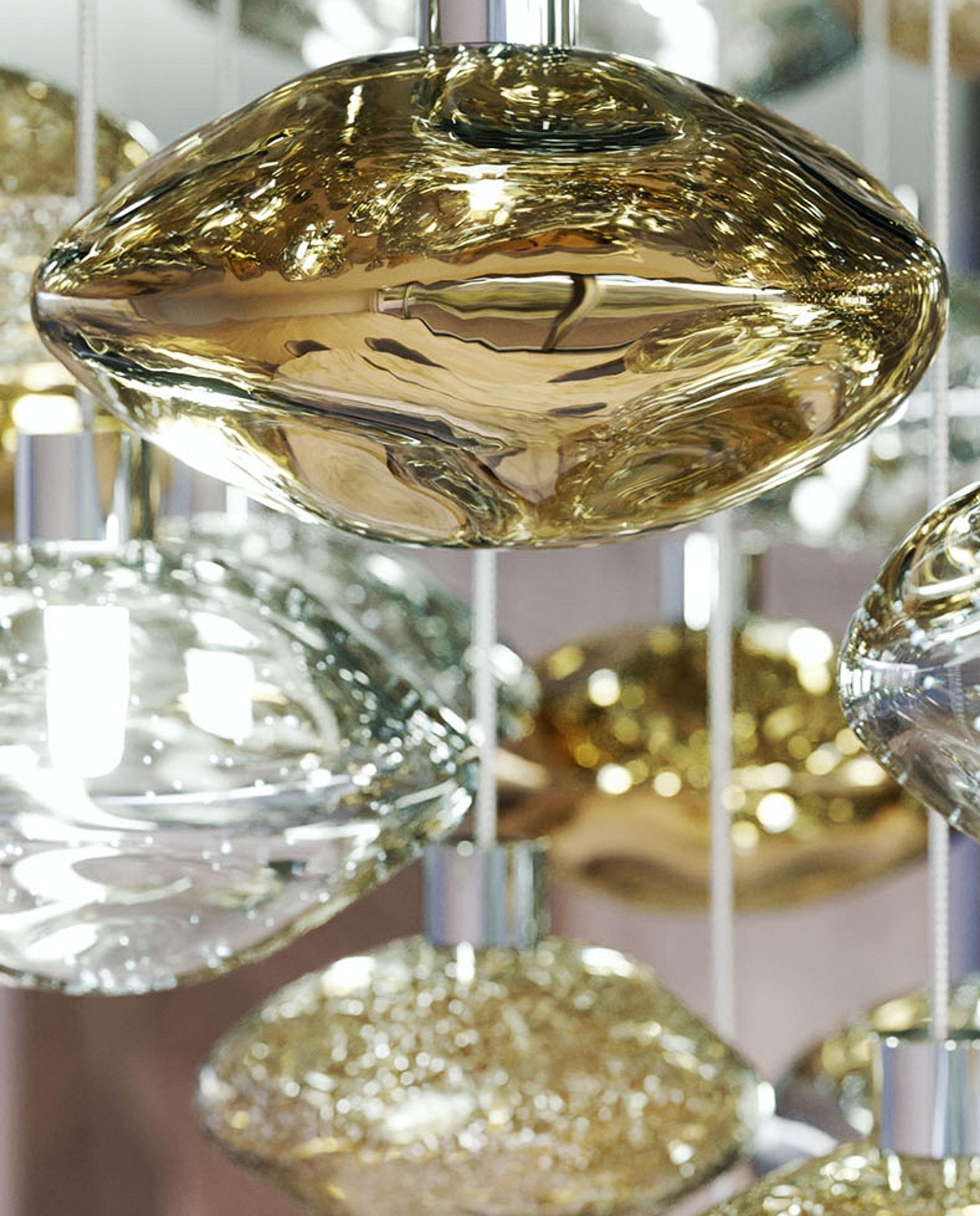 Elmarel Flowing Crystal Dining Chandelier