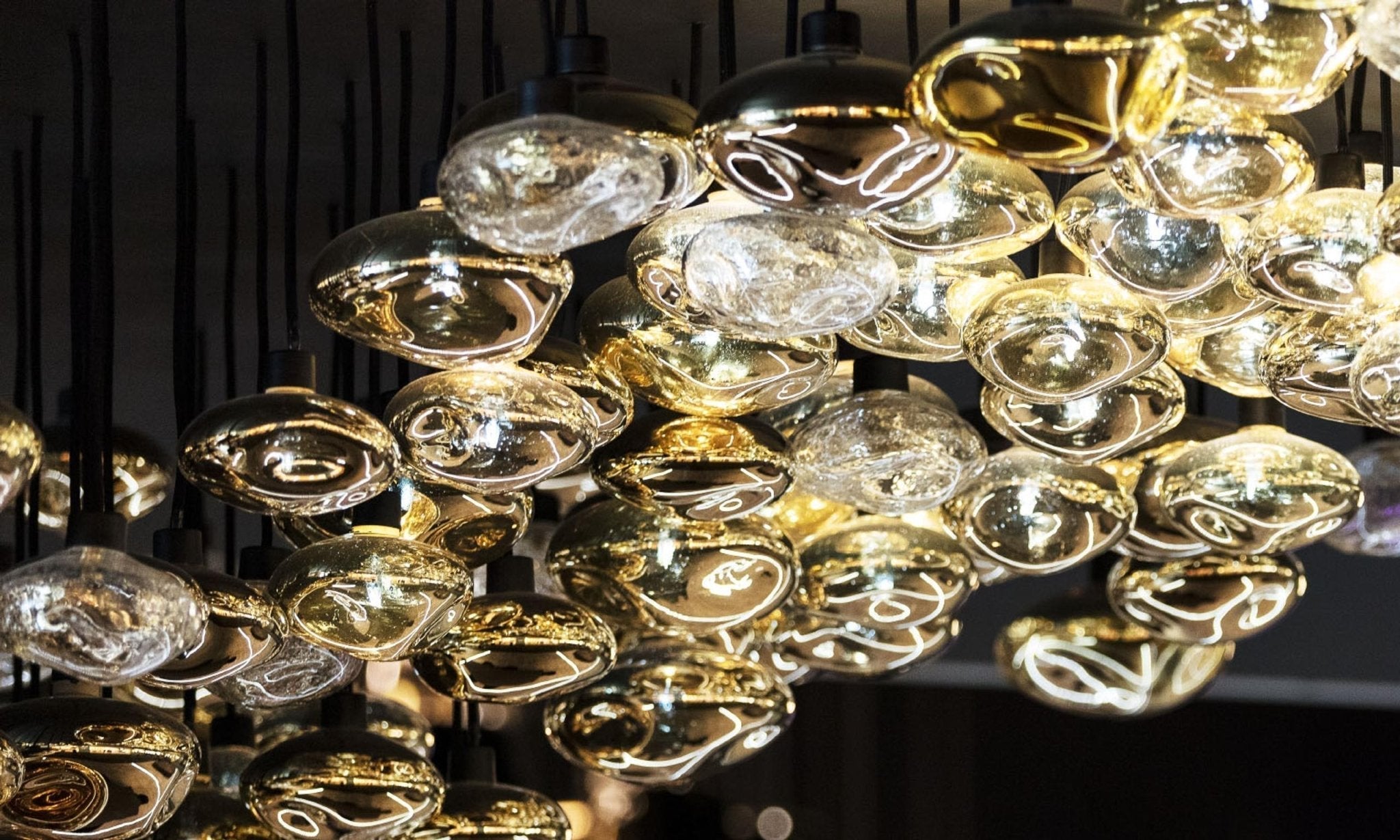 Elmarel Flowing Crystal Dining Chandelier