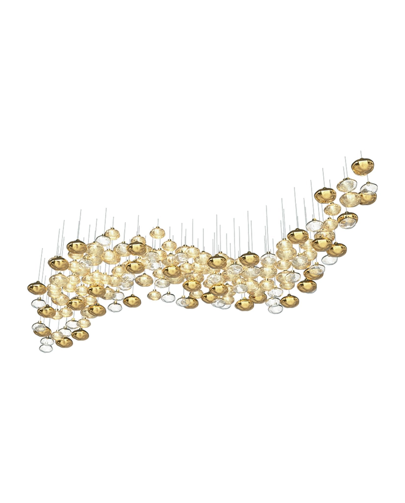 Elmarel Flowing Crystal Dining Chandelier