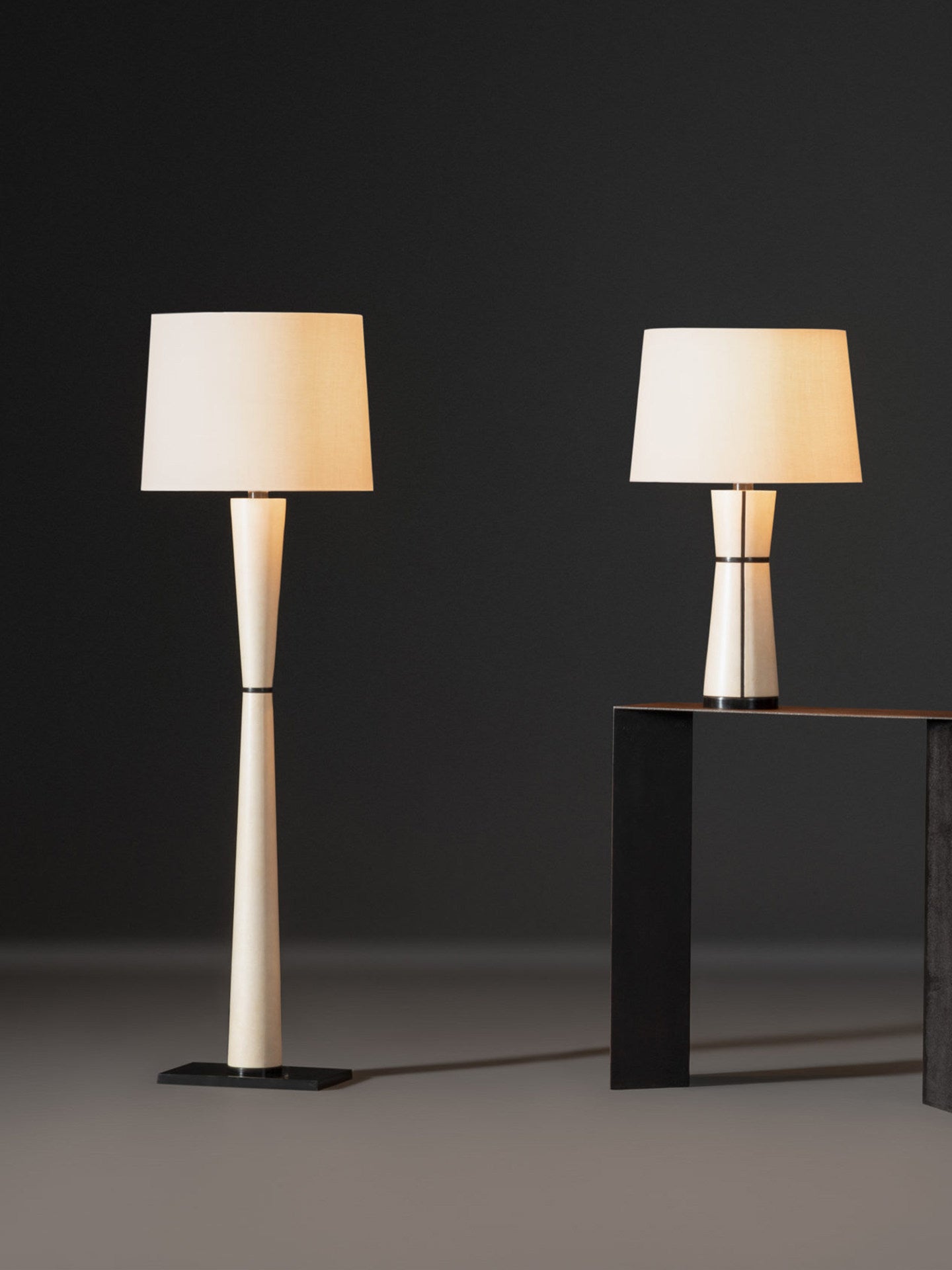 Renenelia Leather Floor Lamp