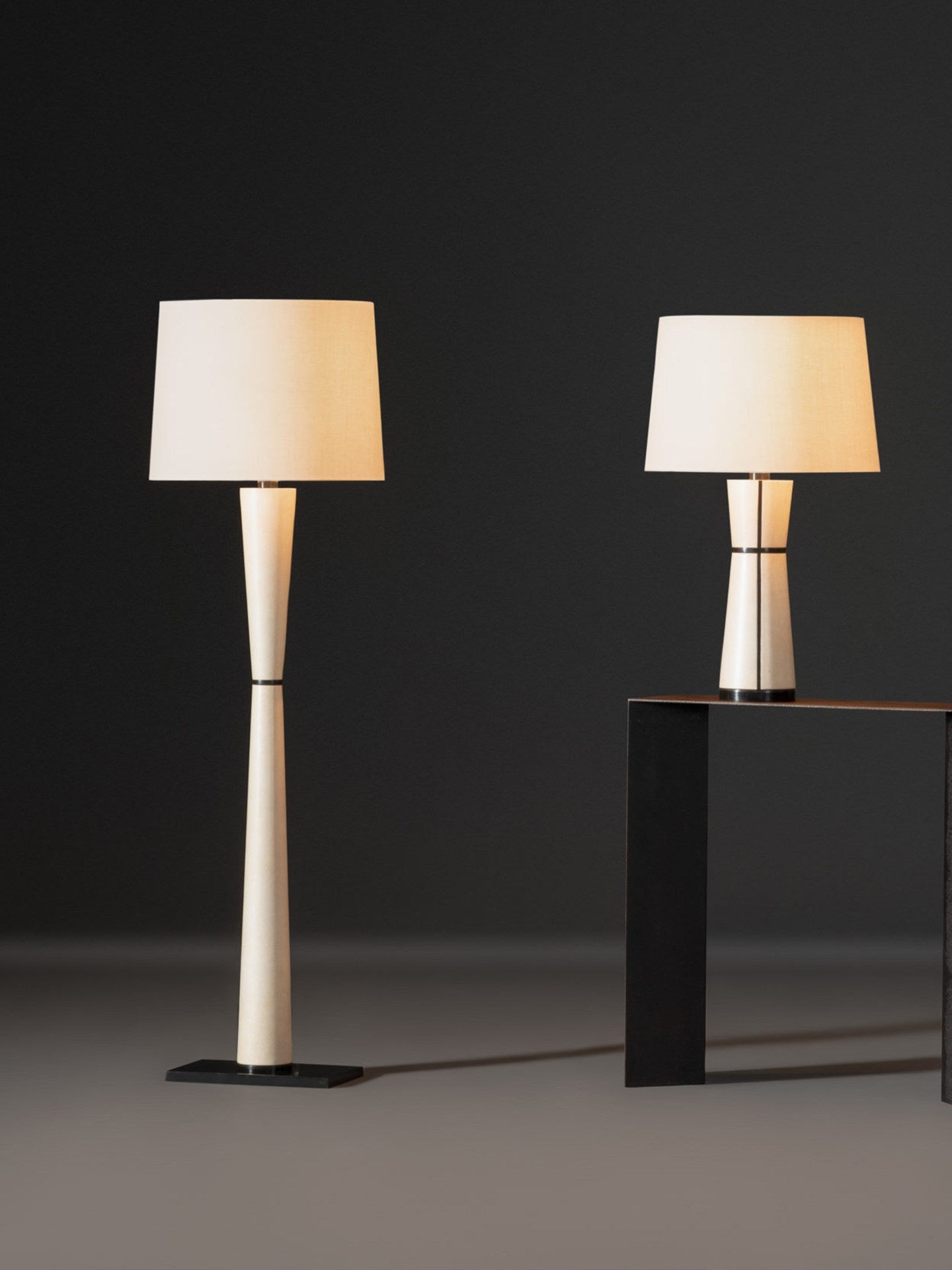 Renenelia Leather Floor Lamp