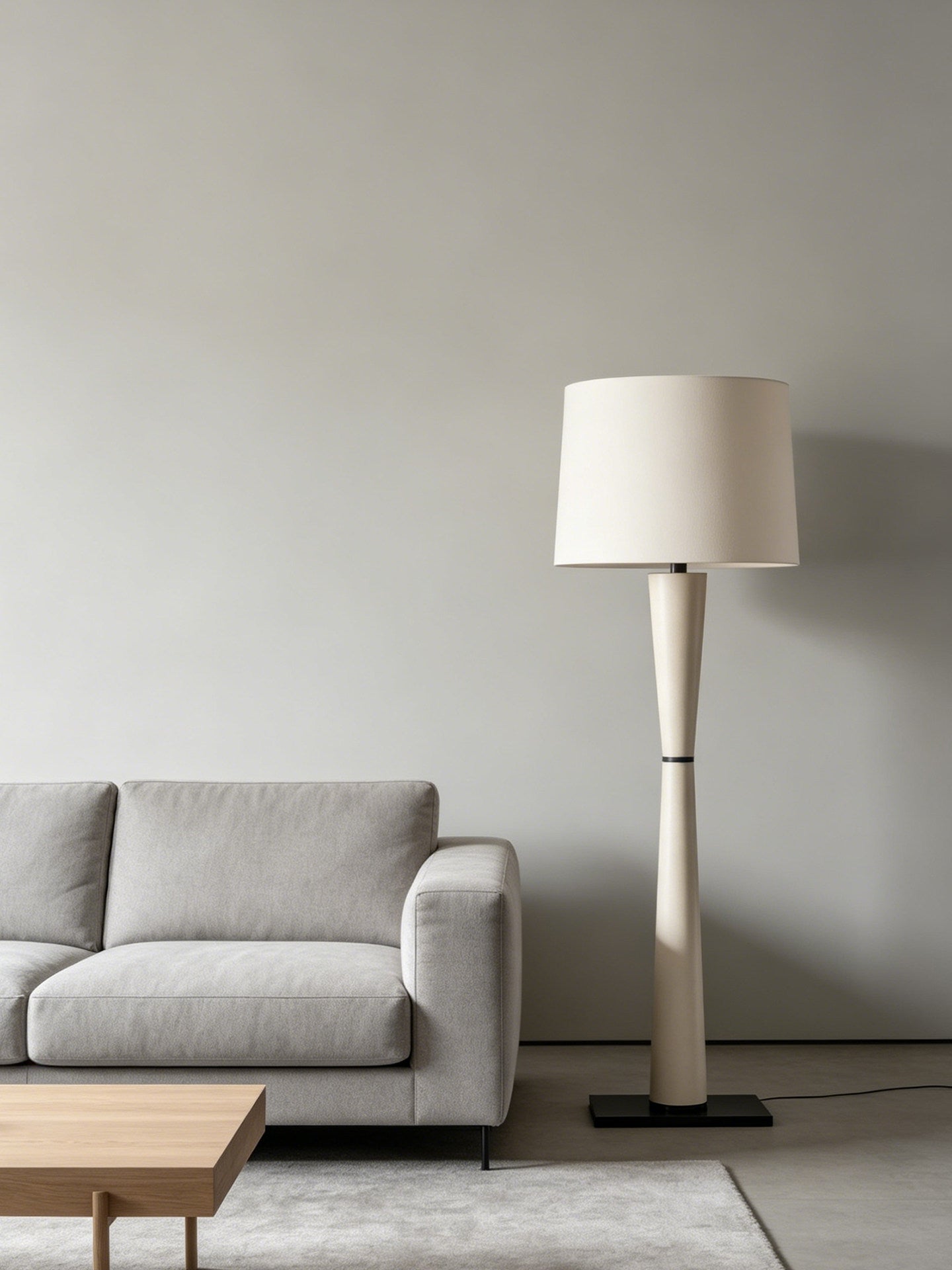 Renenelia Leather Floor Lamp
