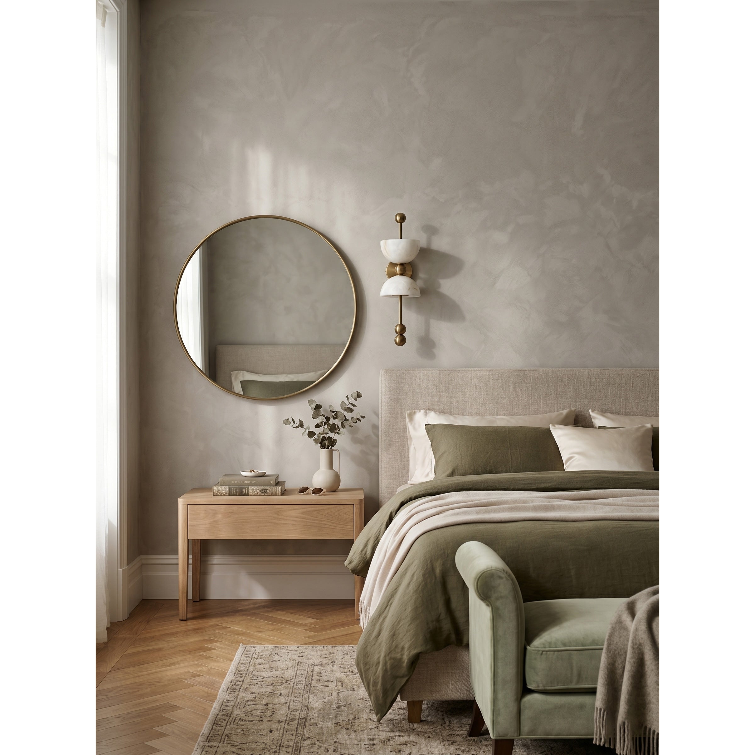 Lindenborne Alabaster Indoor Wall Light