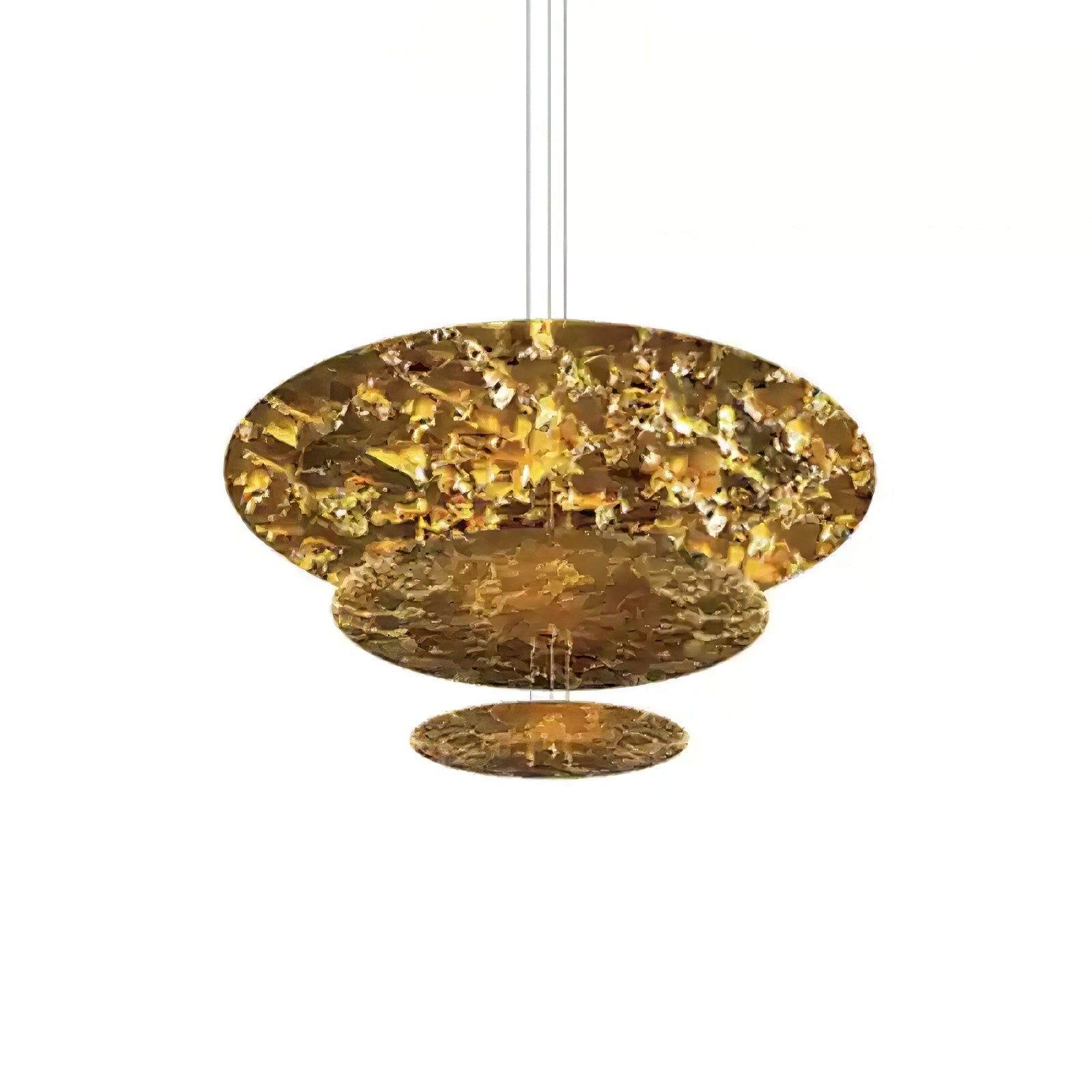 Phelion Layered Gold Foil Pendant Light