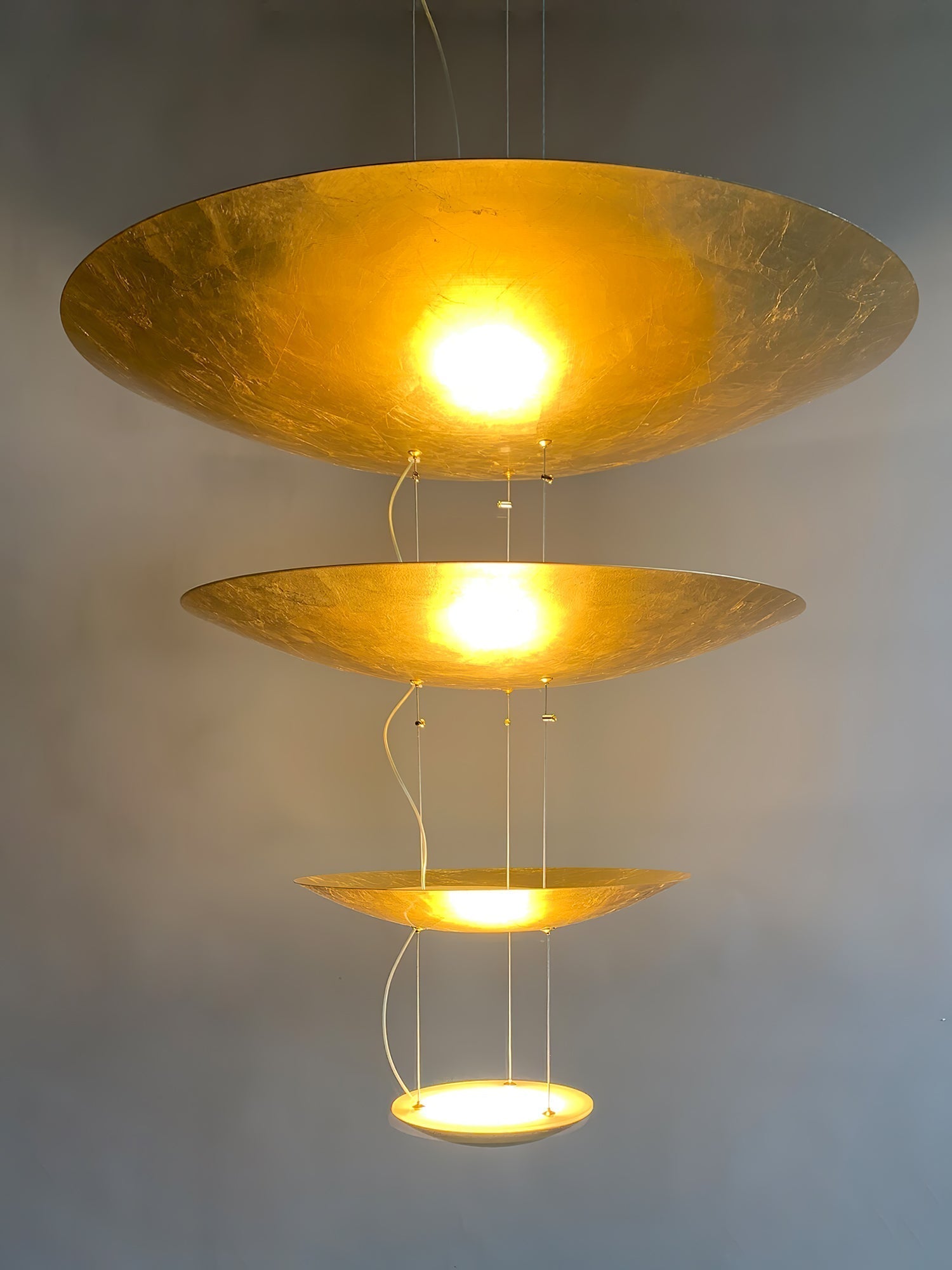 Phelion Layered Gold Foil Pendant Light