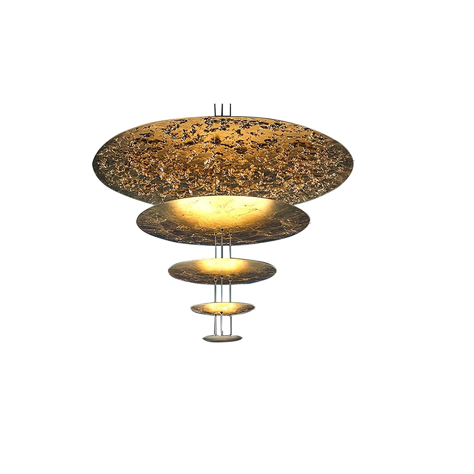 Phelion Layered Gold Foil Pendant Light