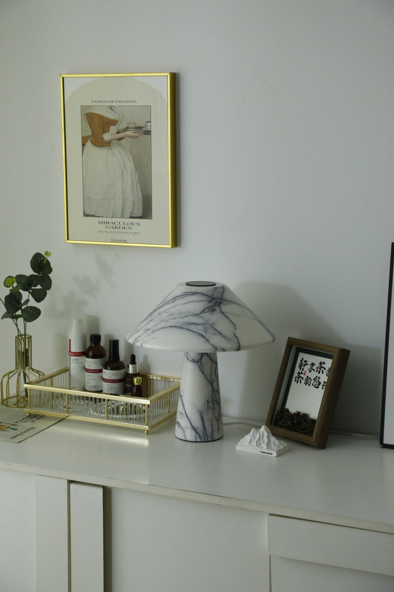 Dashiell Marble Modern Table Lamp
