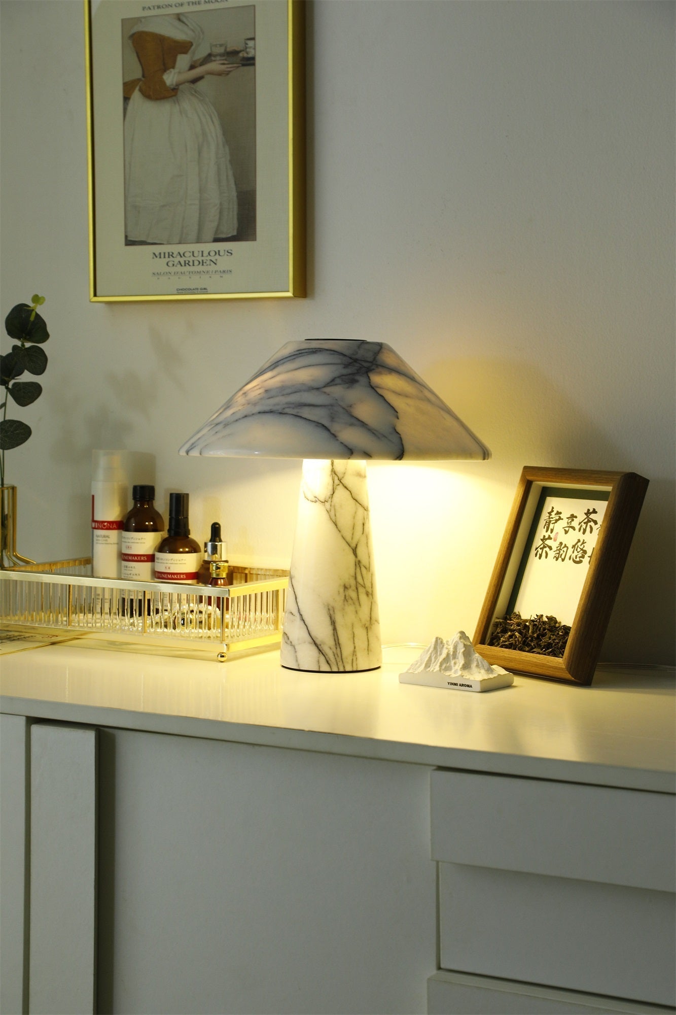 Dashiell Marble Modern Table Lamp
