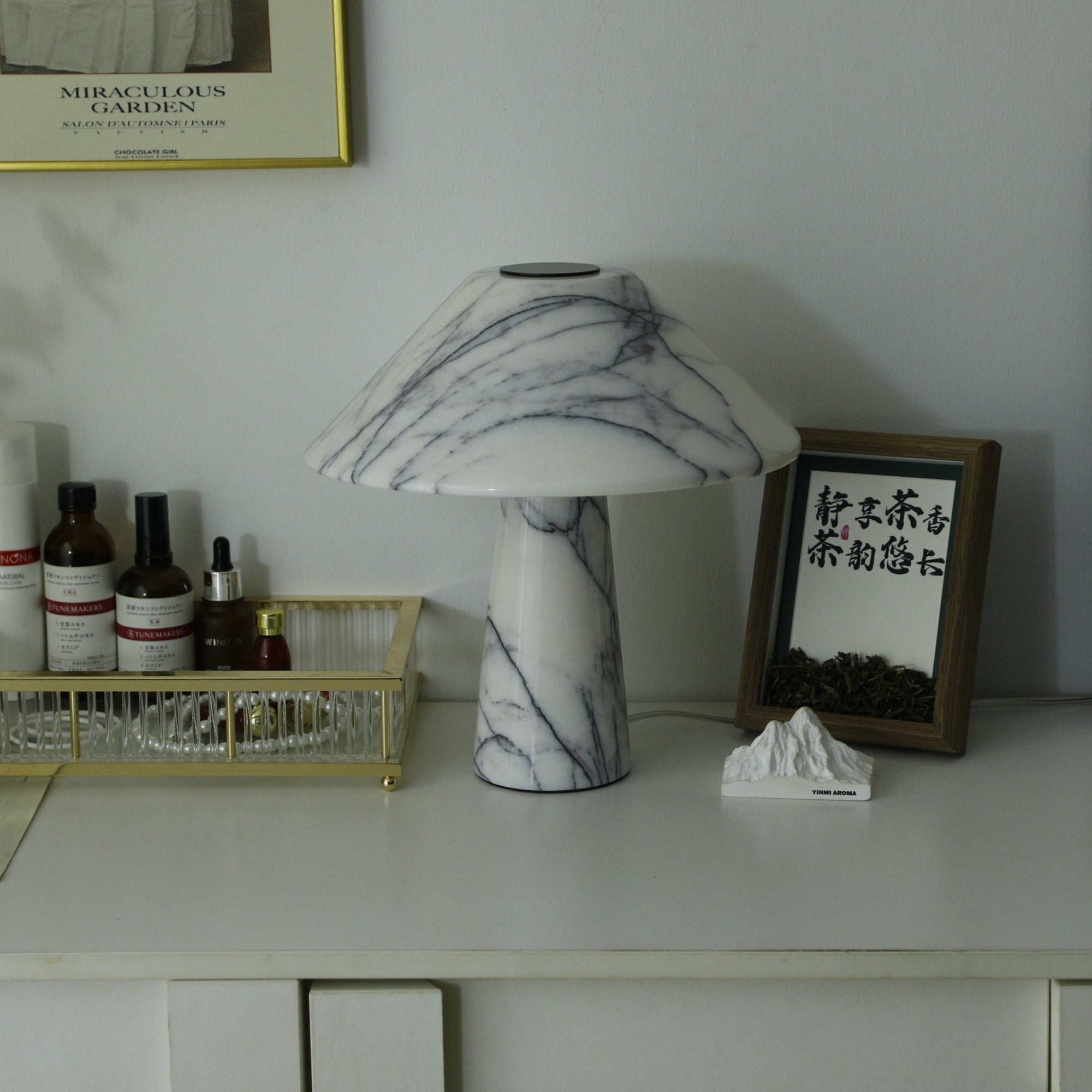 Dashiell Marble Modern Table Lamp